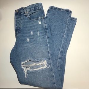 High Waist Ripped Jeans